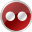 Red Flickr White Icon 32x32 png